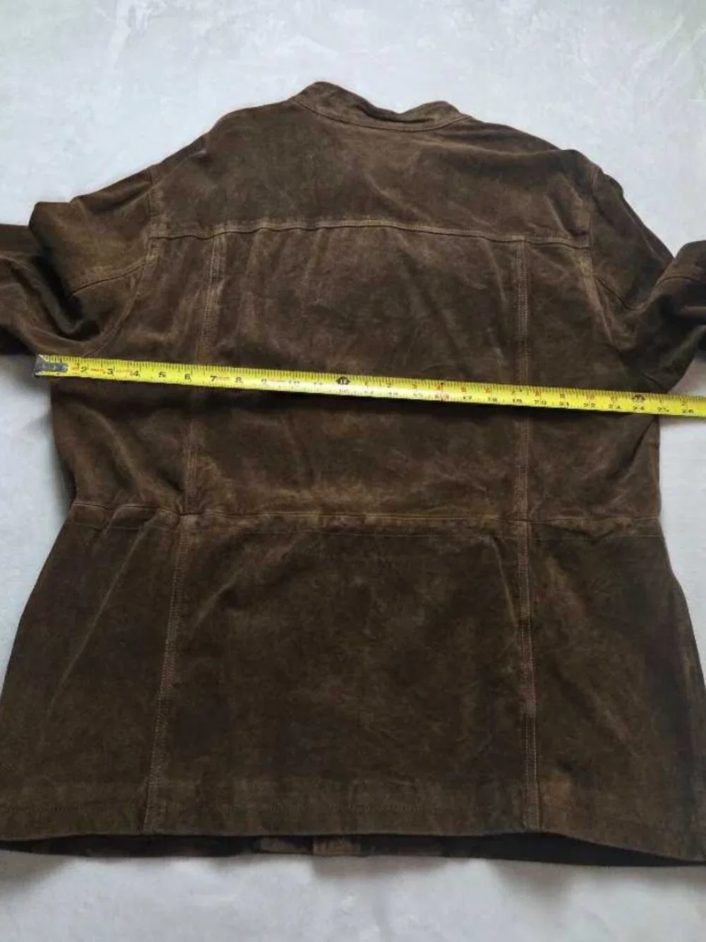 New XL Banana Republic 100% Leather modern suede jacket in brown